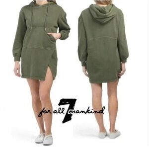 7 for all mankind green Hoodie dress